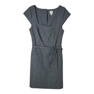 Women's Tailored Mini Dress - A New Day™ Gray Plaid XS